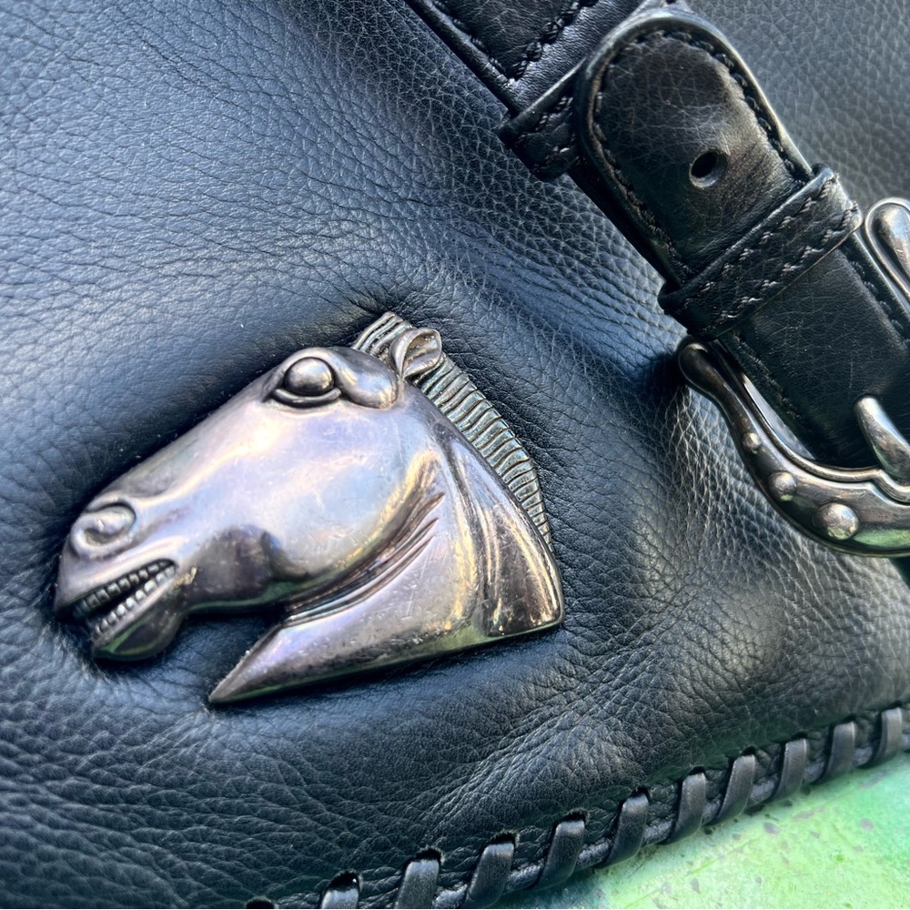 Barry Kieselstein Cord Rare Vintage Leather Bag with Sterling Silver Accents - Picture 2 of 13